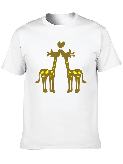 Giraffe Love Black Tee