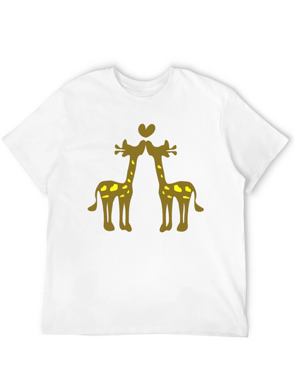 Giraffe Love Black Tee