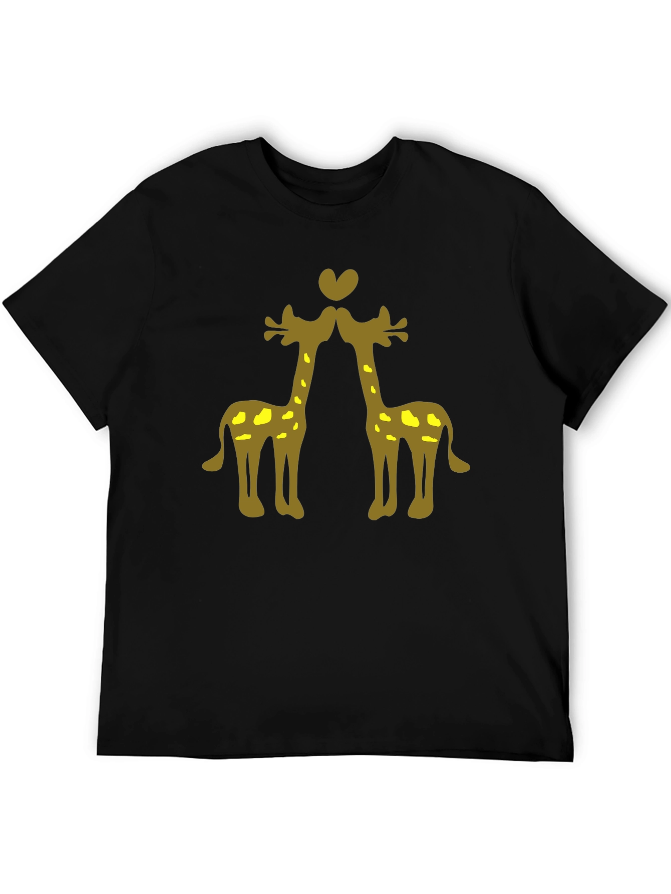 Giraffe Love Black Tee