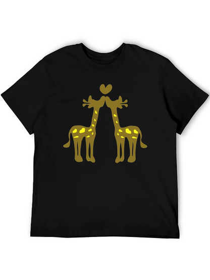 Giraffe Love Black Tee