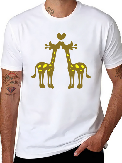 Giraffe Love Black Tee