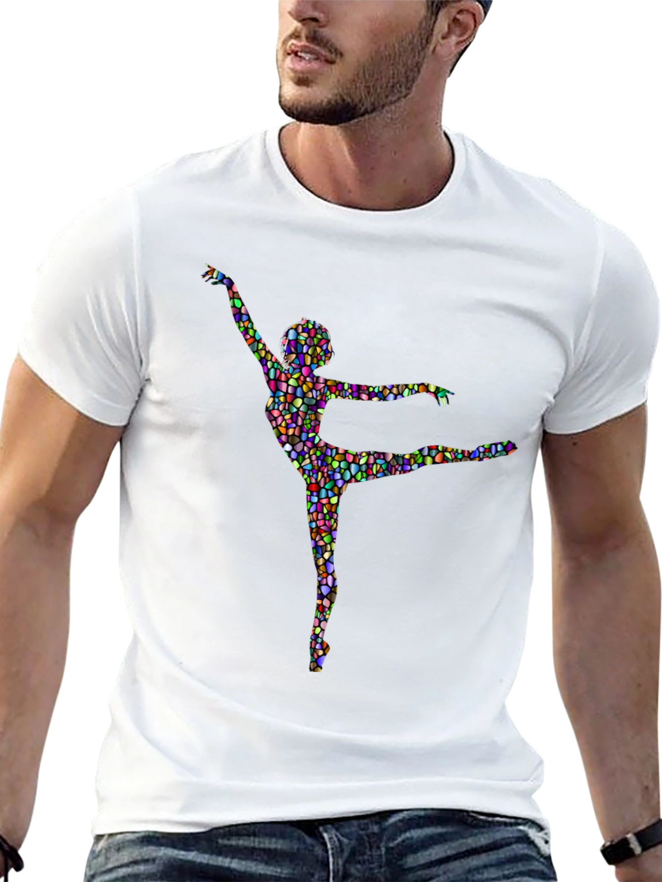 Mosaic Ballerina Black T-Shirt