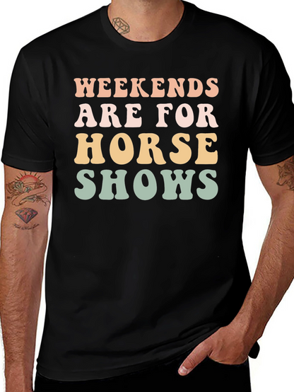 Weekends Are For Horse Shows Graphic Tee