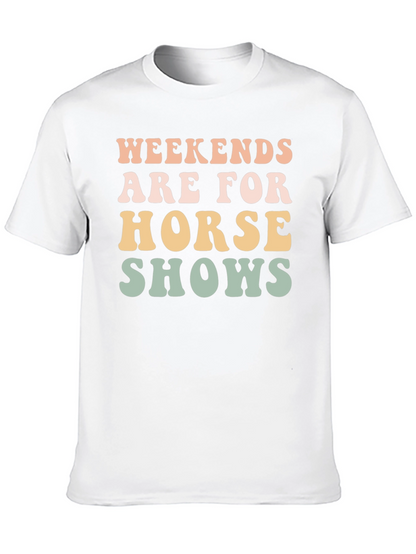 Weekends Are For Horse Shows Graphic Tee
