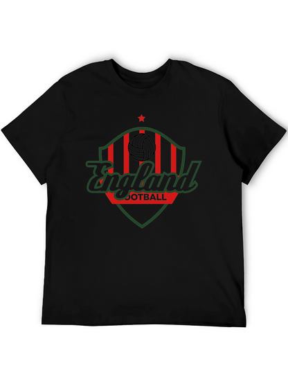 England Football Black T-Shirt