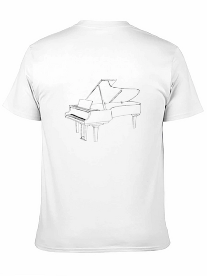 Grand Piano Graphic Tee - Musical Statement Shirt