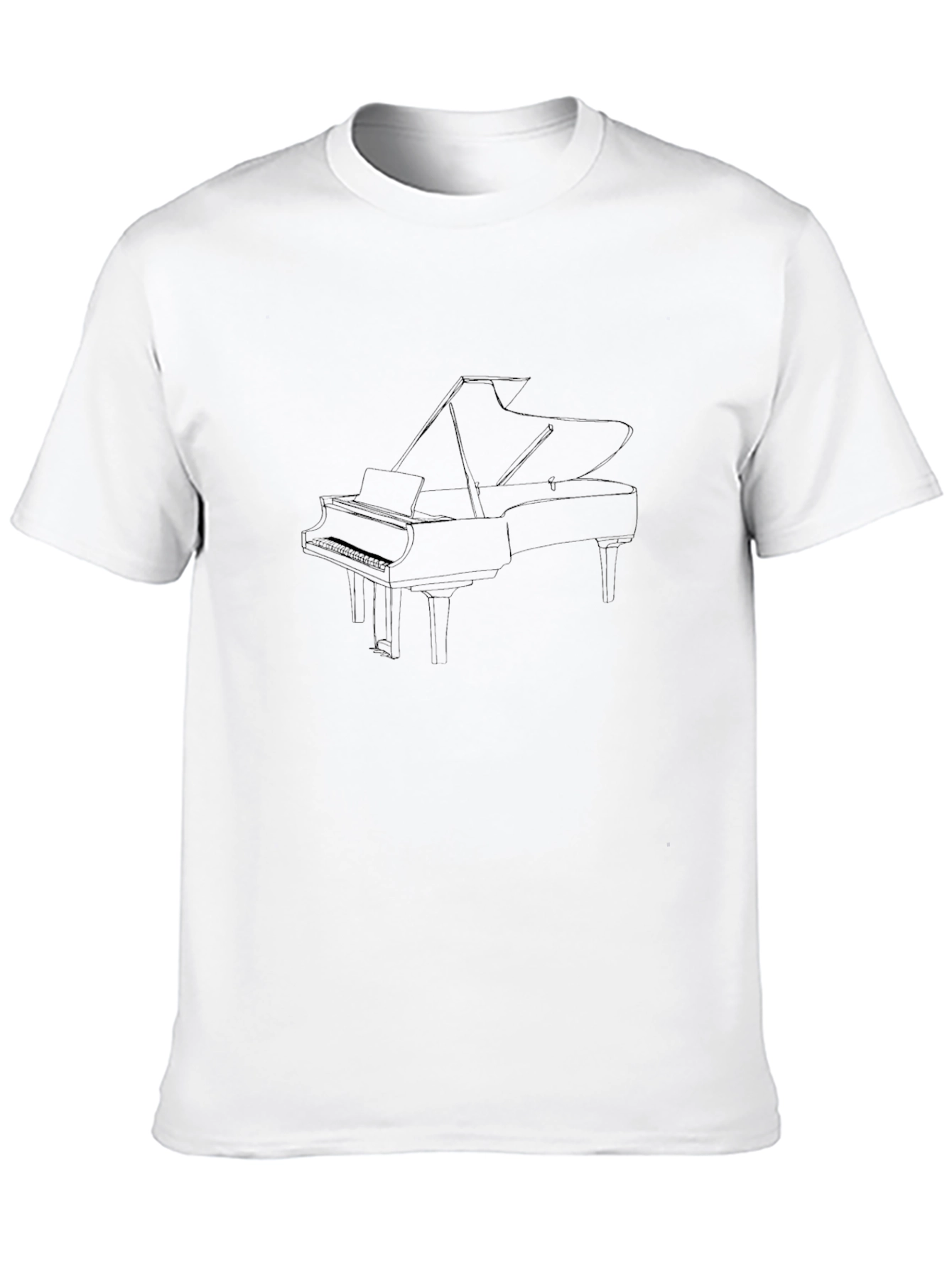 Grand Piano Graphic Tee - Musical Statement Shirt