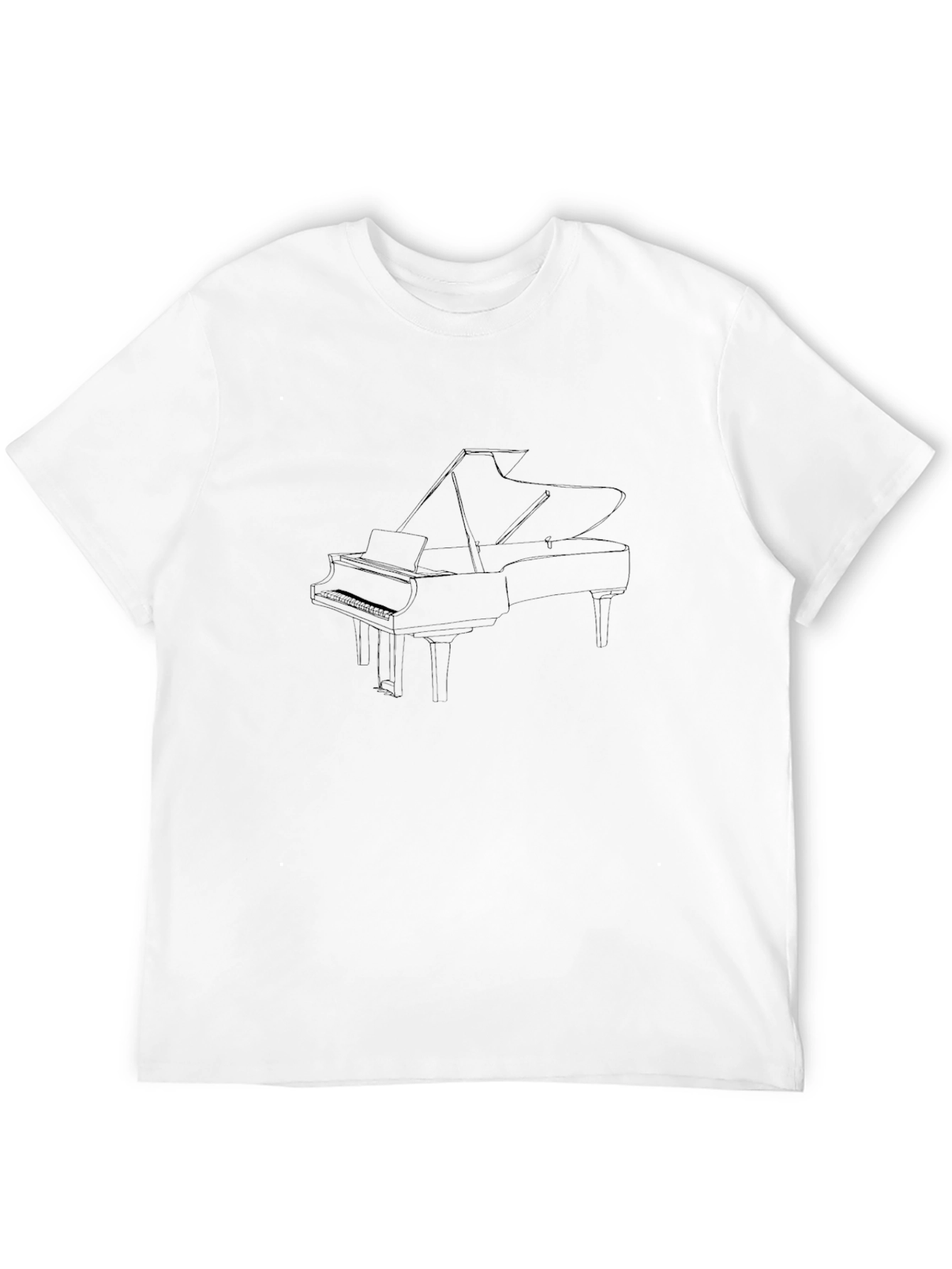 Grand Piano Graphic Tee - Musical Statement Shirt