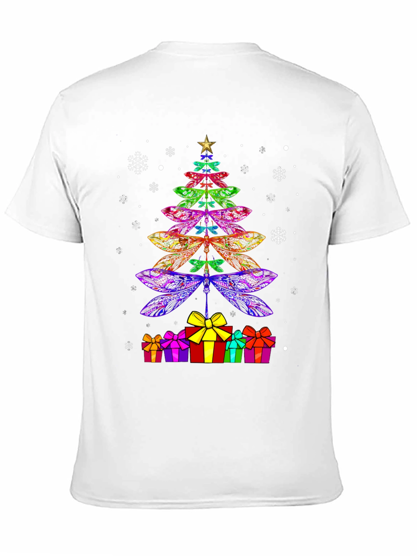 Dragonfly Christmas Tree T-Shirt