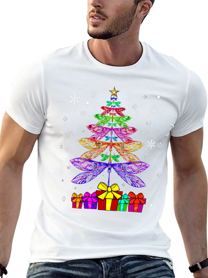 Dragonfly Christmas Tree T-Shirt