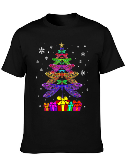 Dragonfly Christmas Tree T-Shirt