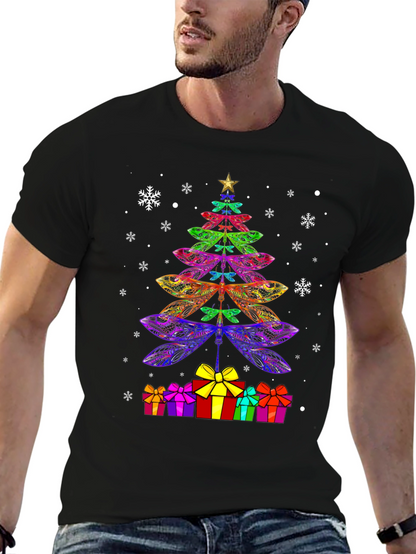 Dragonfly Christmas Tree T-Shirt