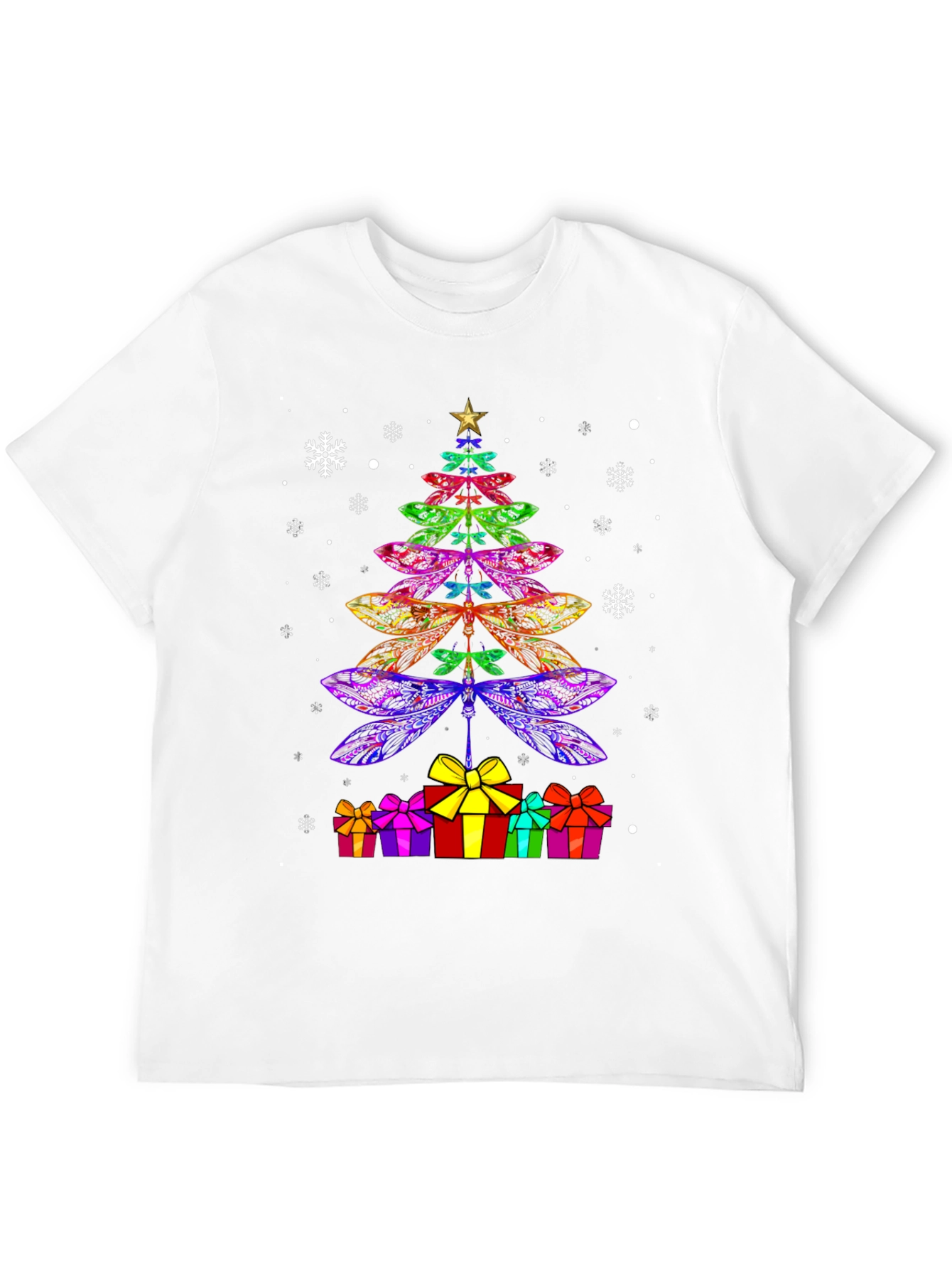 Dragonfly Christmas Tree T-Shirt