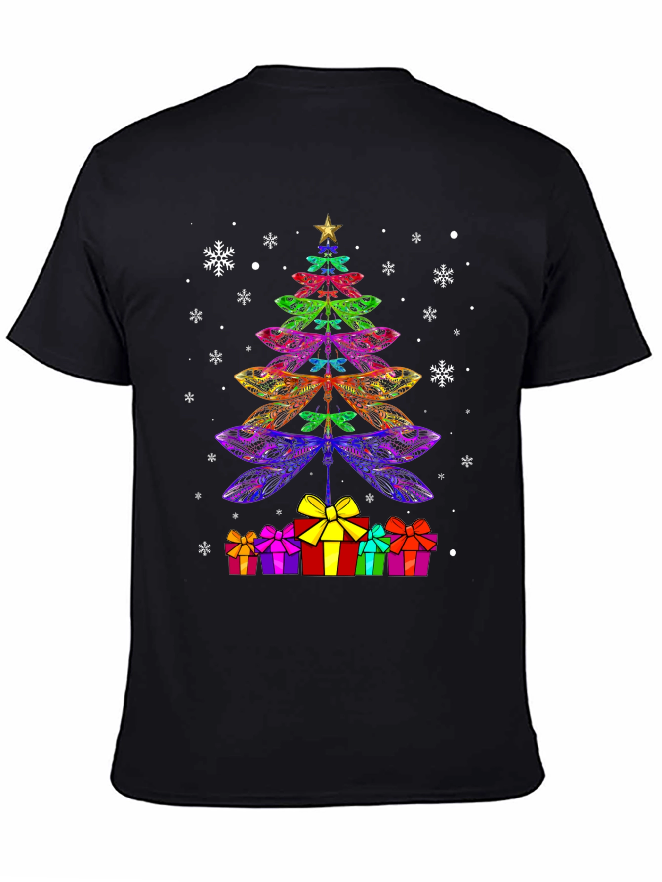 Dragonfly Christmas Tree T-Shirt