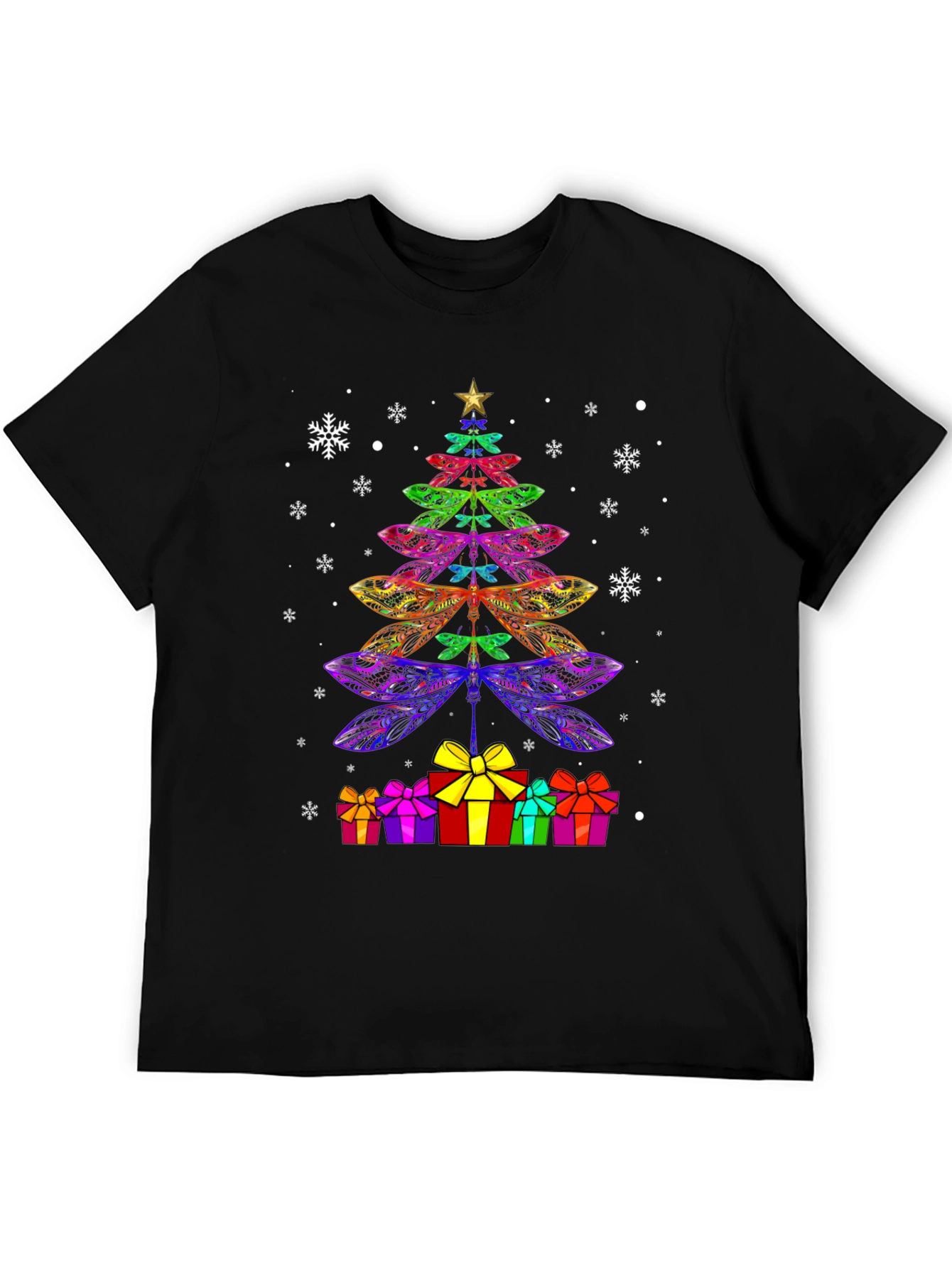 Dragonfly Christmas Tree T-Shirt