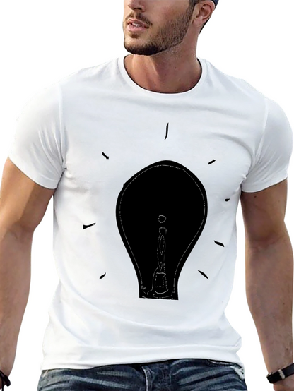 Illuminating Idea T-Shirt - Black Graphic Tee