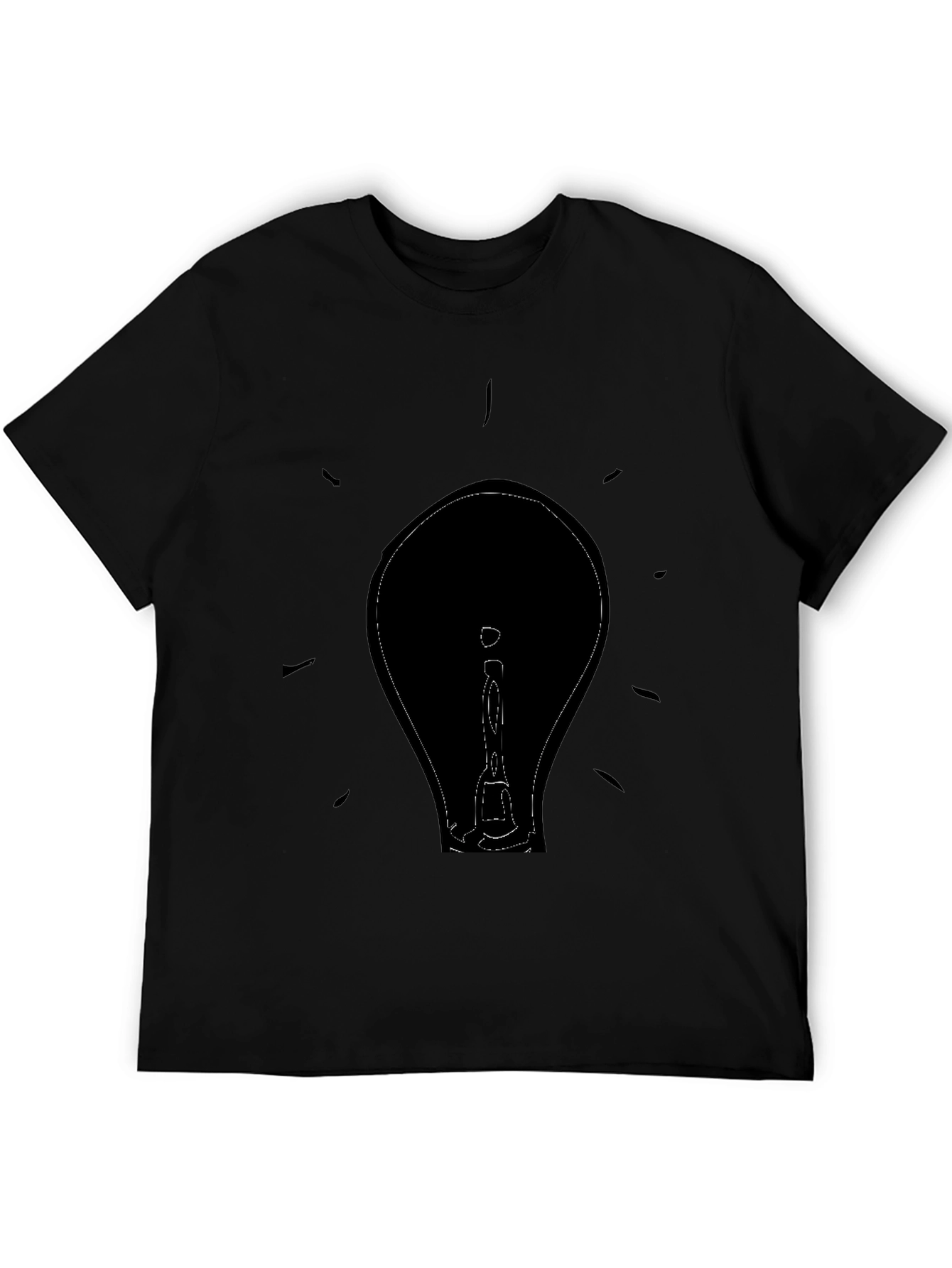 Illuminating Idea T-Shirt - Black Graphic Tee