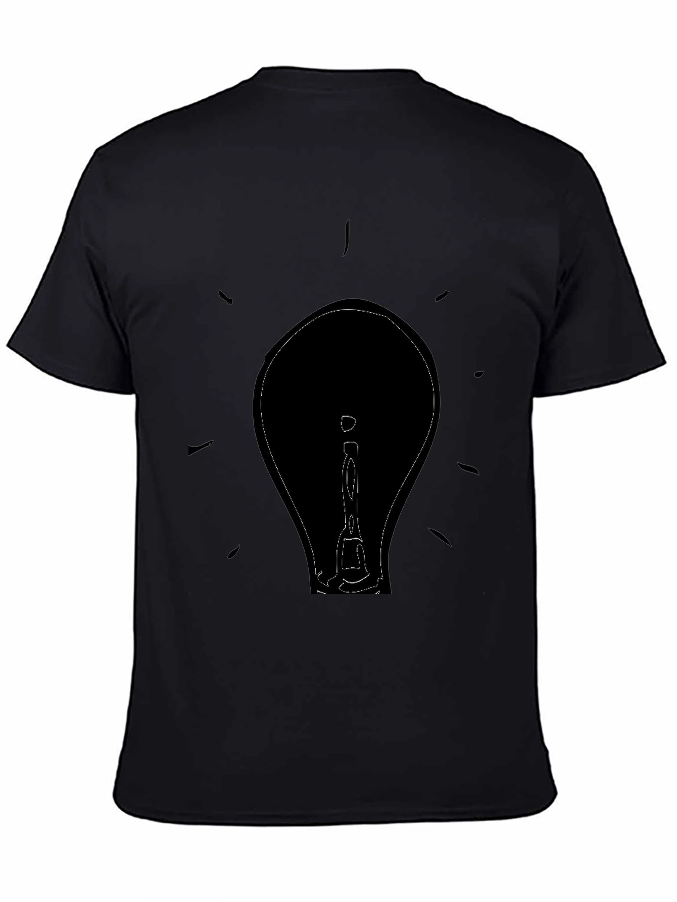 Illuminating Idea T-Shirt - Black Graphic Tee