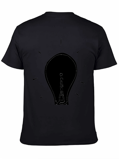 Illuminating Idea T-Shirt - Black Graphic Tee