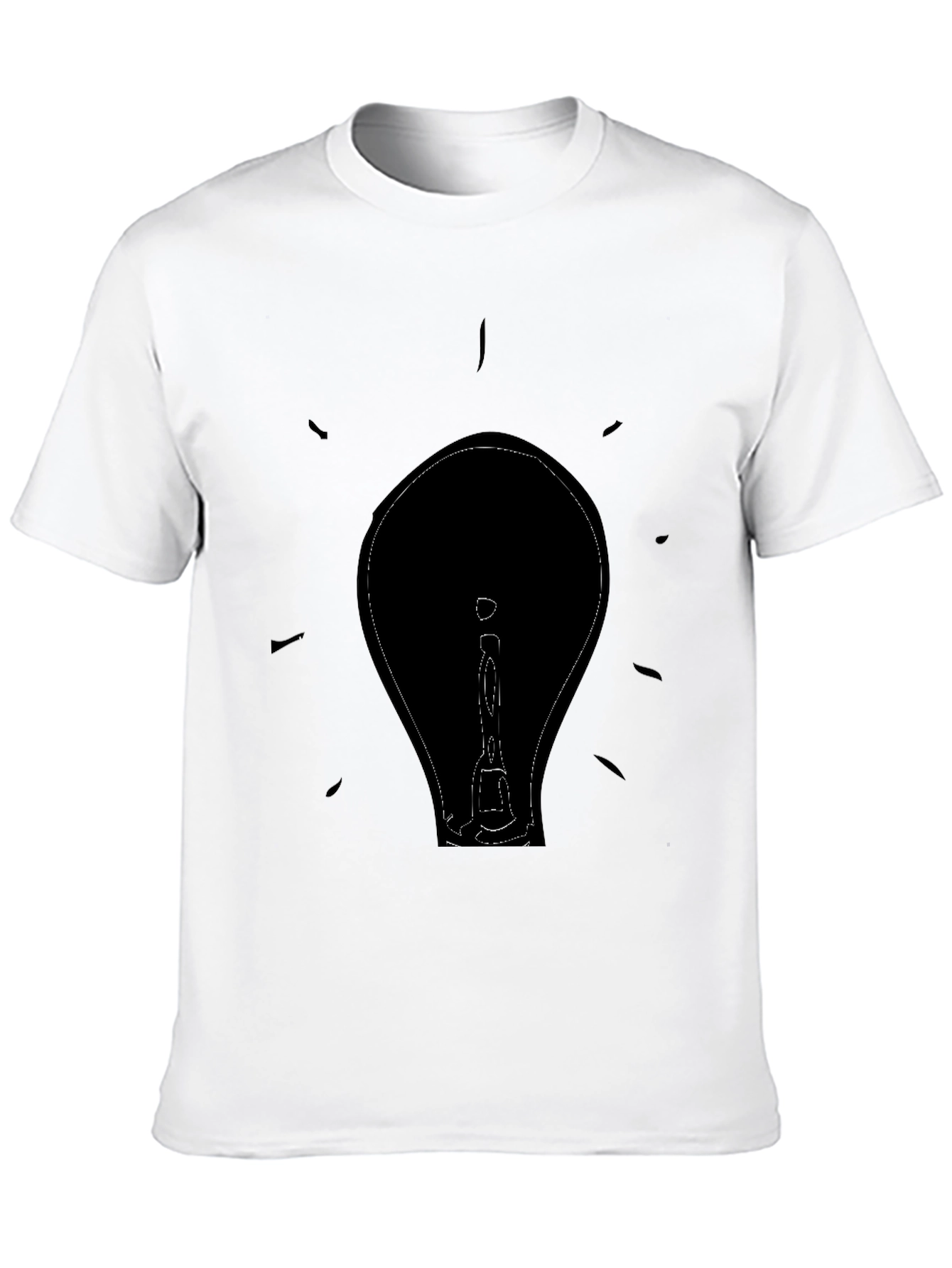 Illuminating Idea T-Shirt - Black Graphic Tee
