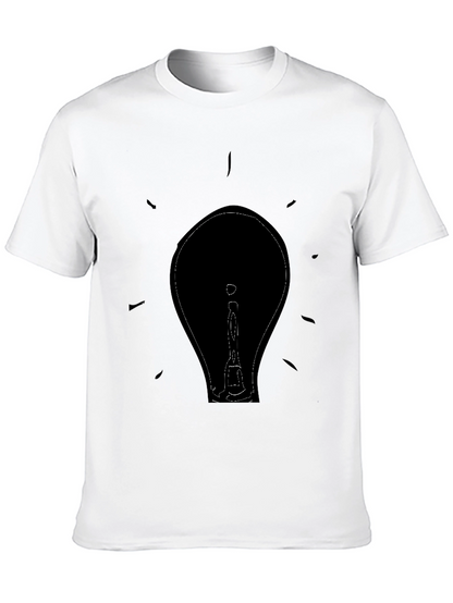 Illuminating Idea T-Shirt - Black Graphic Tee