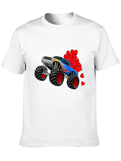 Loads Of Love Monster Truck Valentines Day T-Shirt
