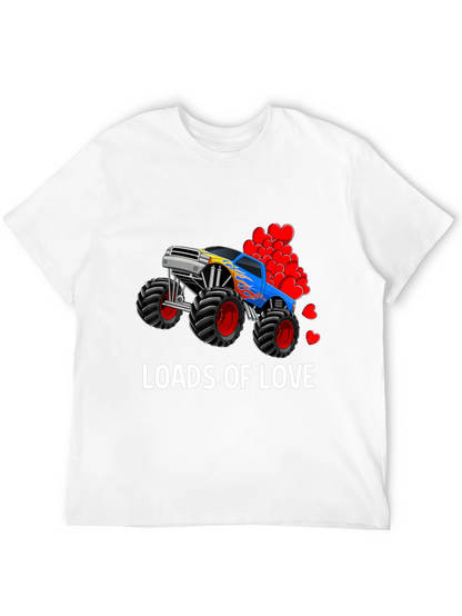 Loads Of Love Monster Truck Valentines Day T-Shirt