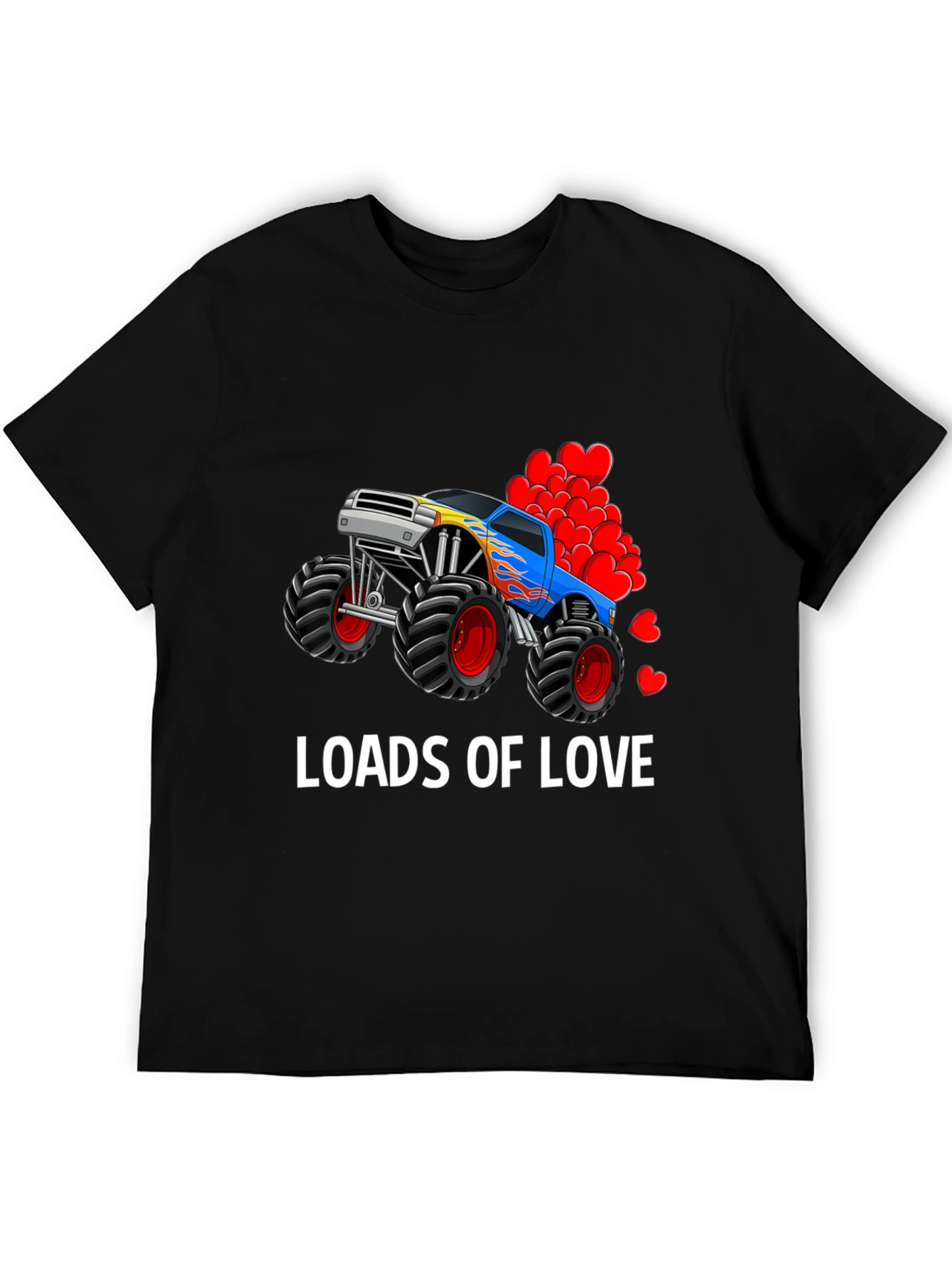 Loads Of Love Monster Truck Valentines Day T-Shirt