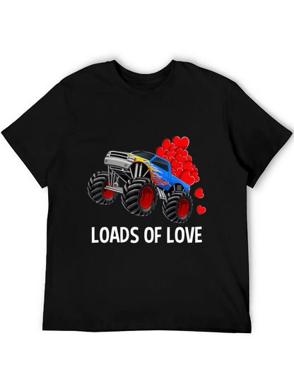 Loads Of Love Monster Truck Valentines Day T-Shirt