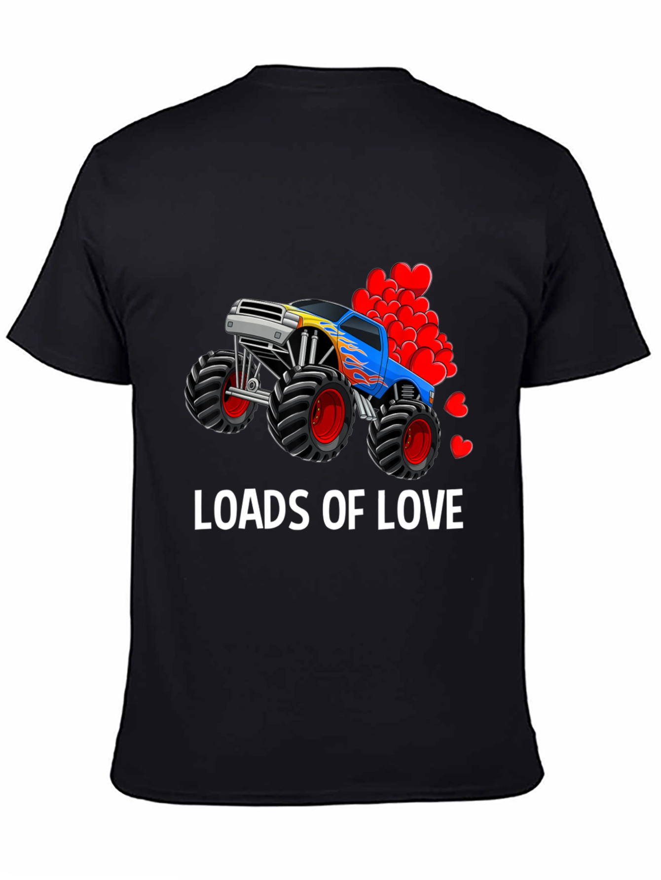 Loads Of Love Monster Truck Valentines Day T-Shirt