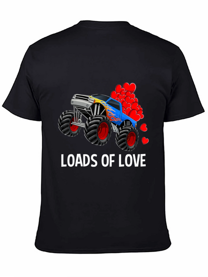Loads Of Love Monster Truck Valentines Day T-Shirt