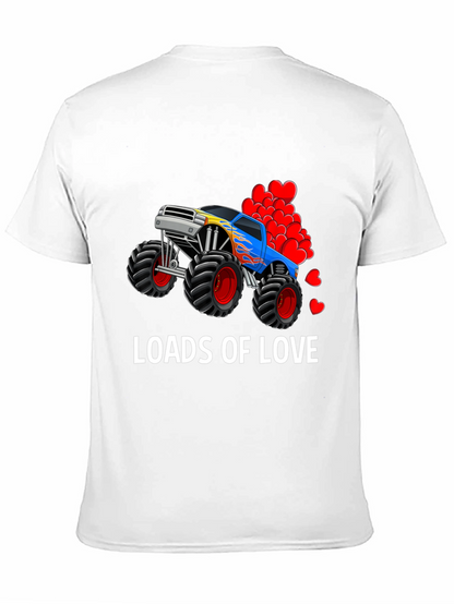 Loads Of Love Monster Truck Valentines Day T-Shirt