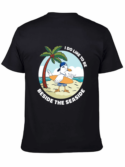 Beach Seagull Graphic Tee - Seaside Fun!