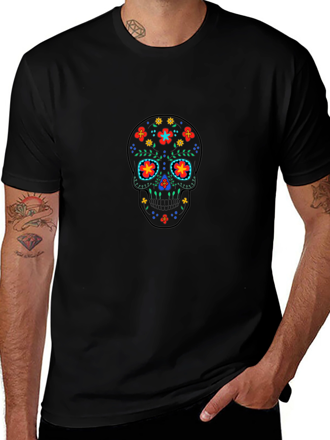 Sugar Skull Graphic T-Shirt