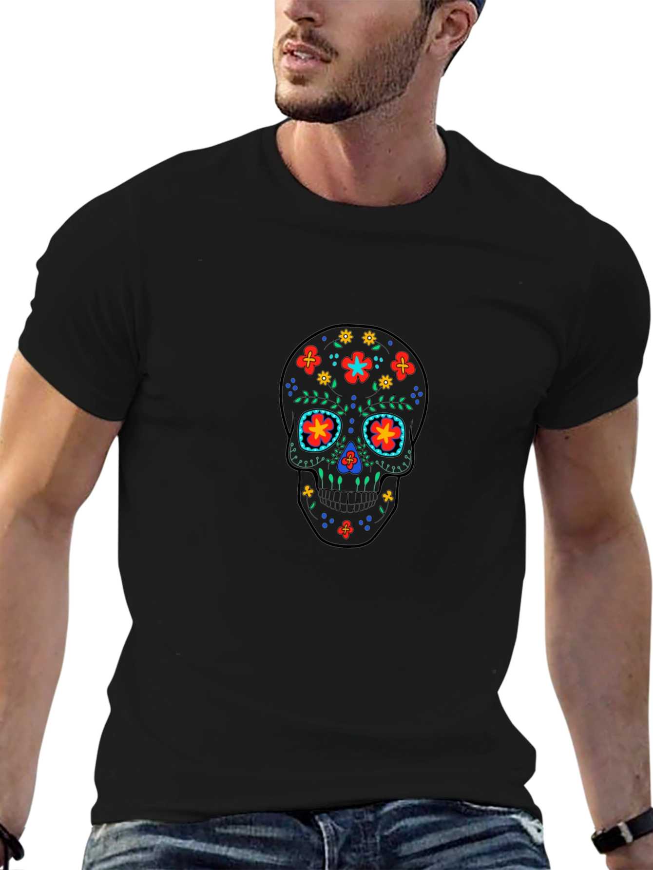Sugar Skull Graphic T-Shirt