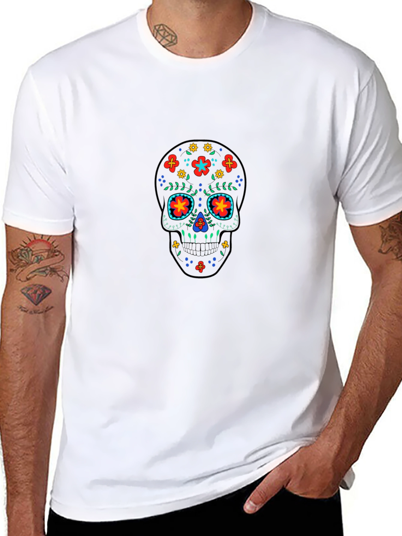 Sugar Skull Graphic T-Shirt