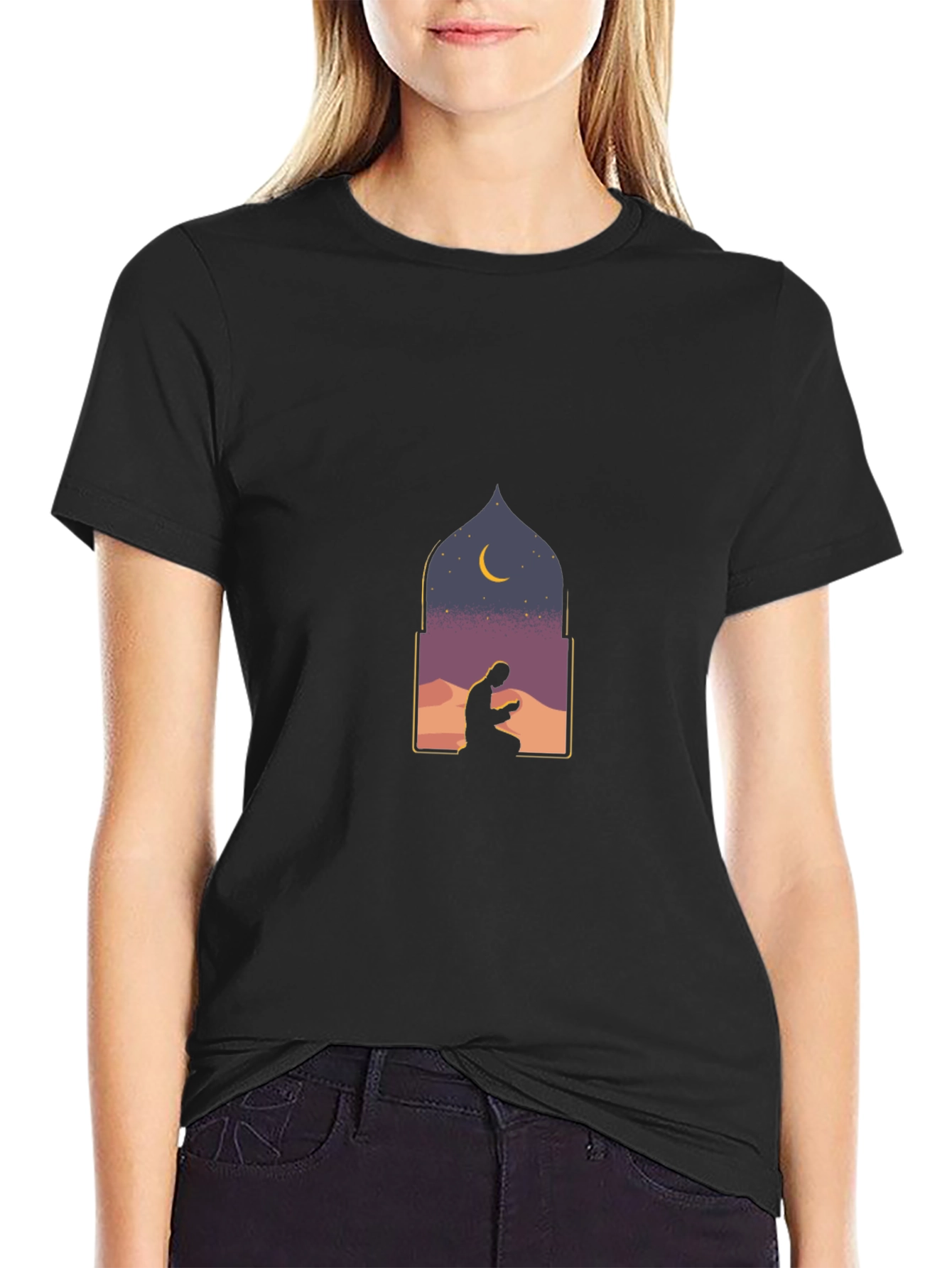 Prayer Silhouette Graphic Tee