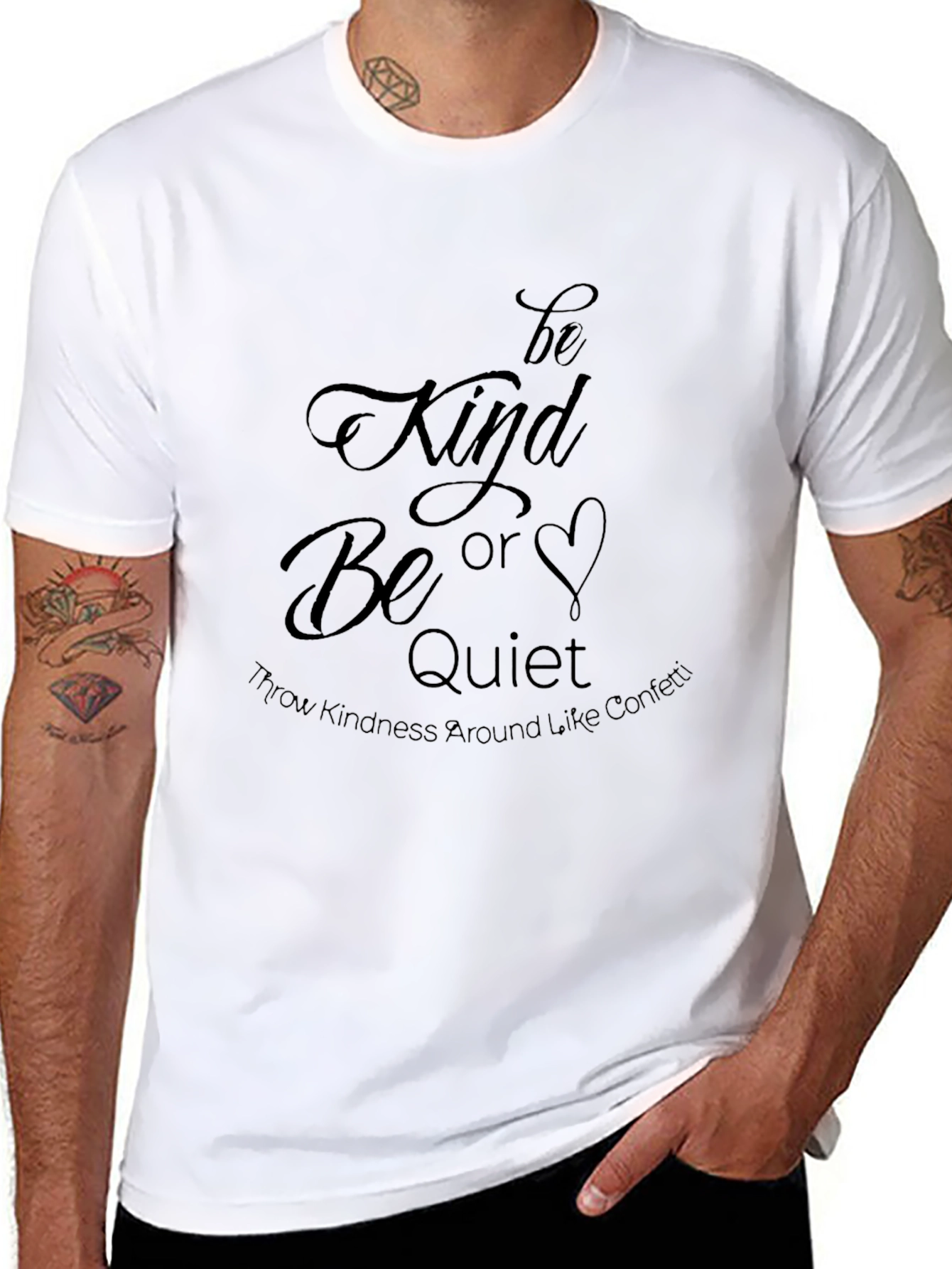 Be Kind or Be Quiet Black Graphic Tee