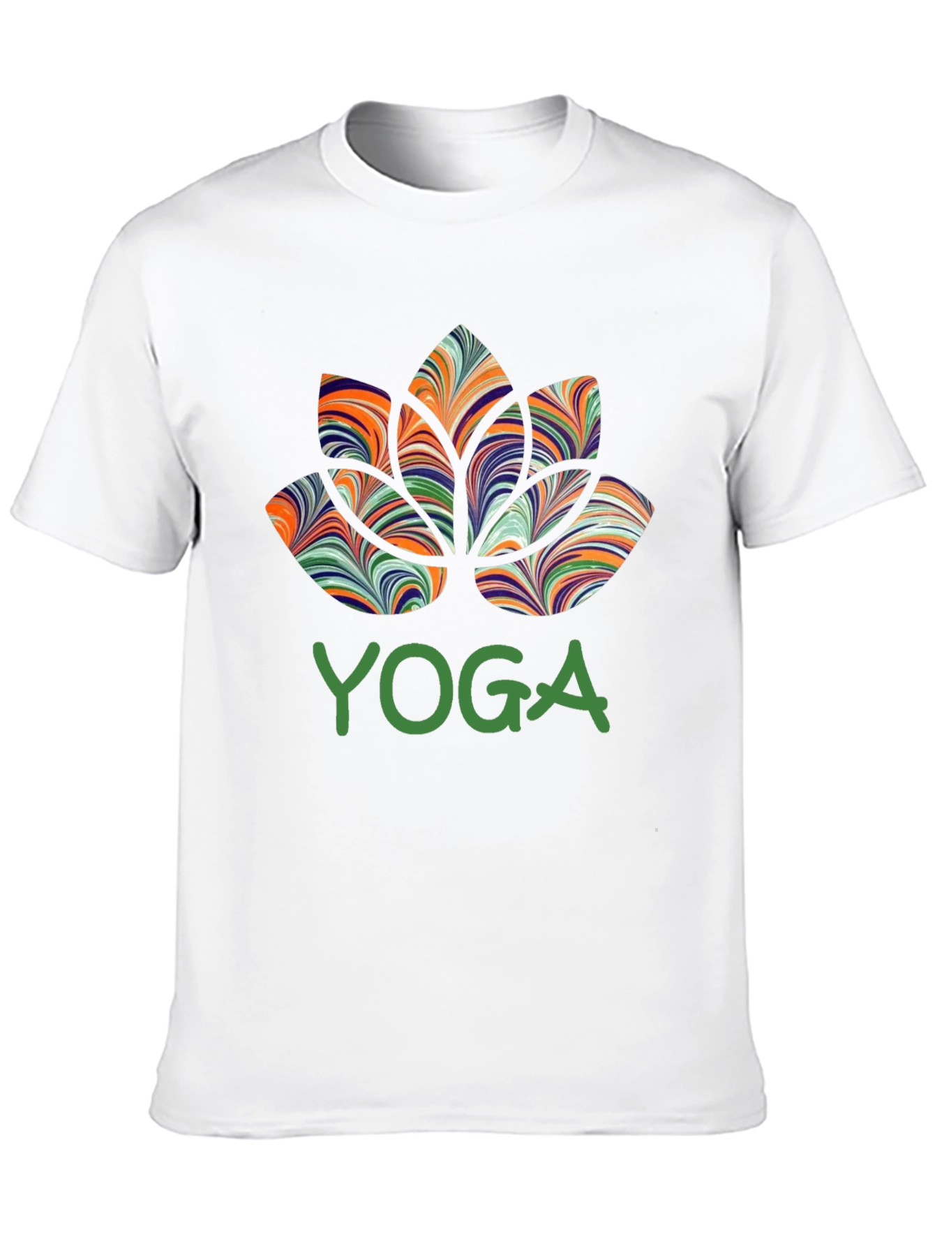 Yoga Lotus Flower Graphic T-Shirt