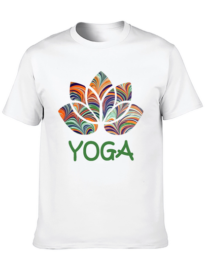 Yoga Lotus Flower Graphic T-Shirt