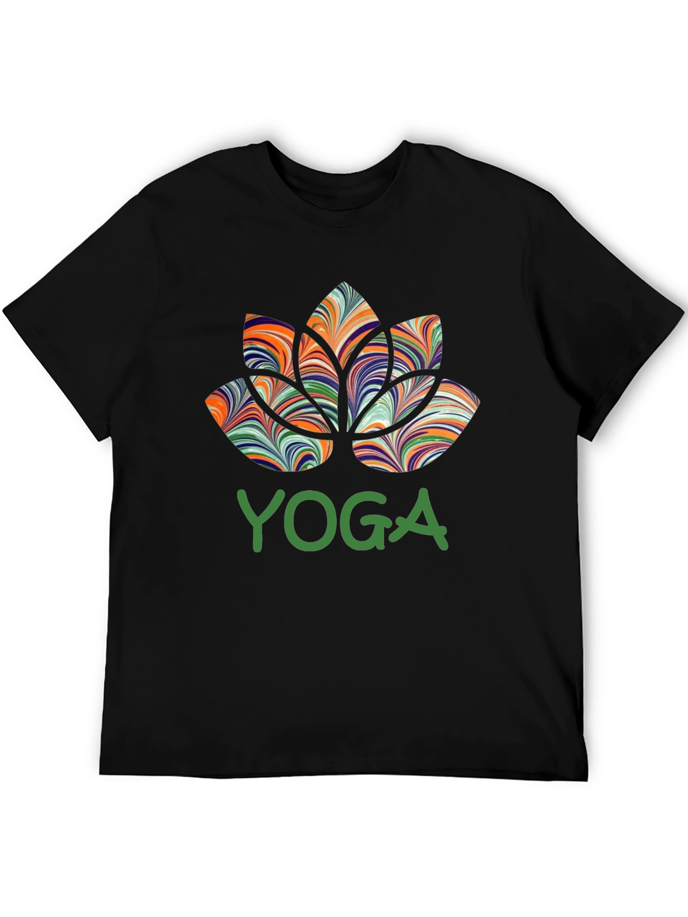 Yoga Lotus Flower Graphic T-Shirt