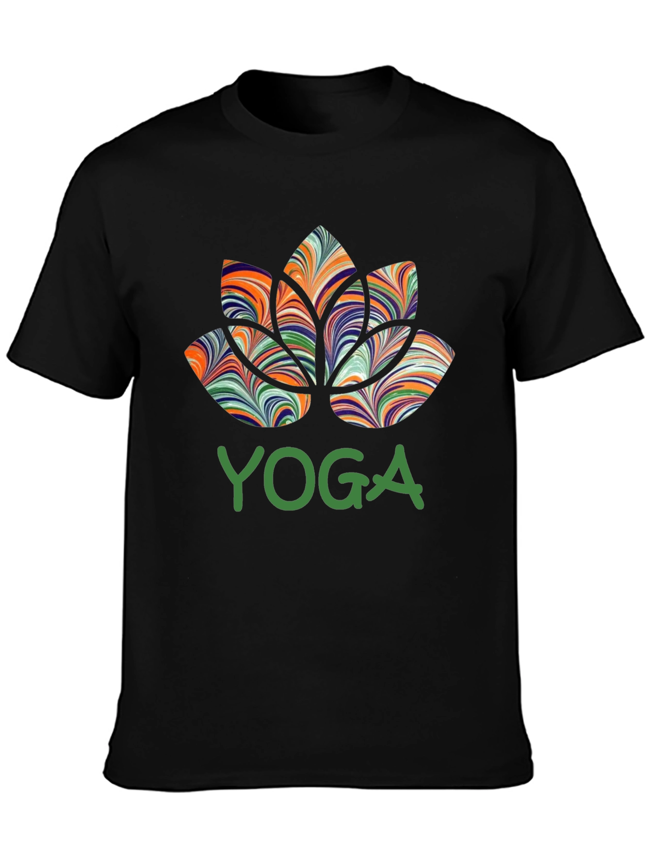 Yoga Lotus Flower Graphic T-Shirt