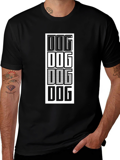 Dog Stack Black T-Shirt Graphic Tee