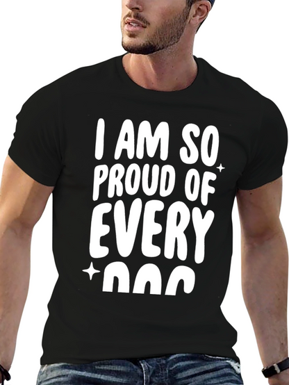 Proud Dog Lover Black T-Shirt