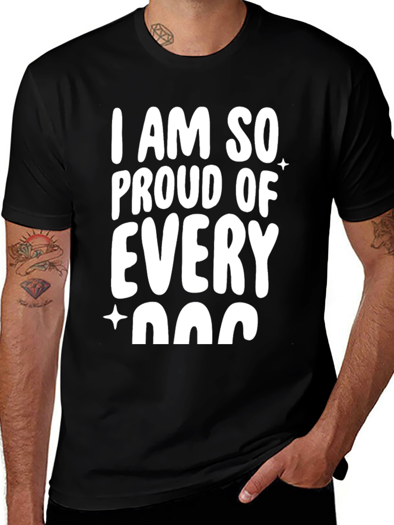 Proud Dog Lover Black T-Shirt