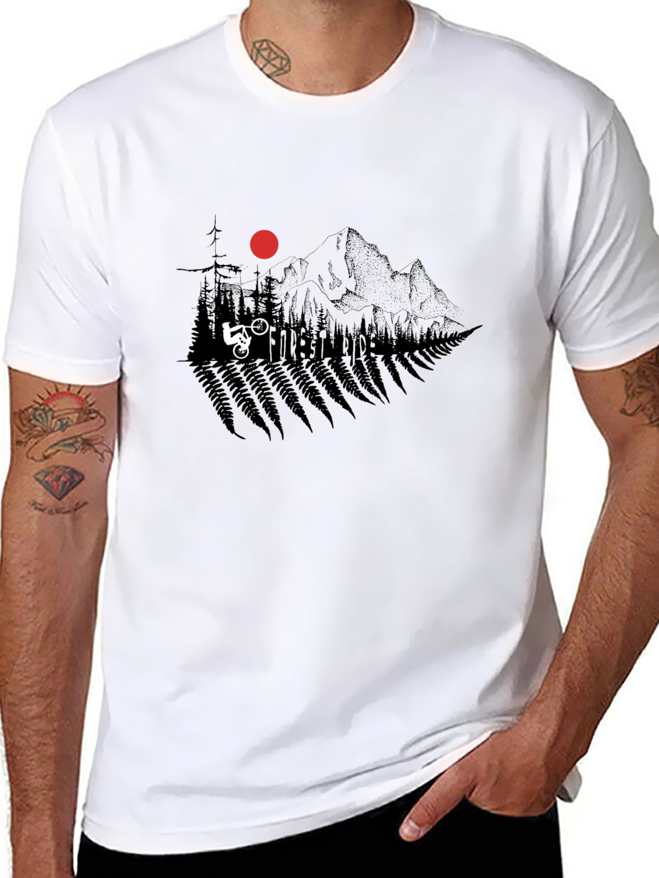 Mountain Biker T-Shirt - Adventure Ride Tee