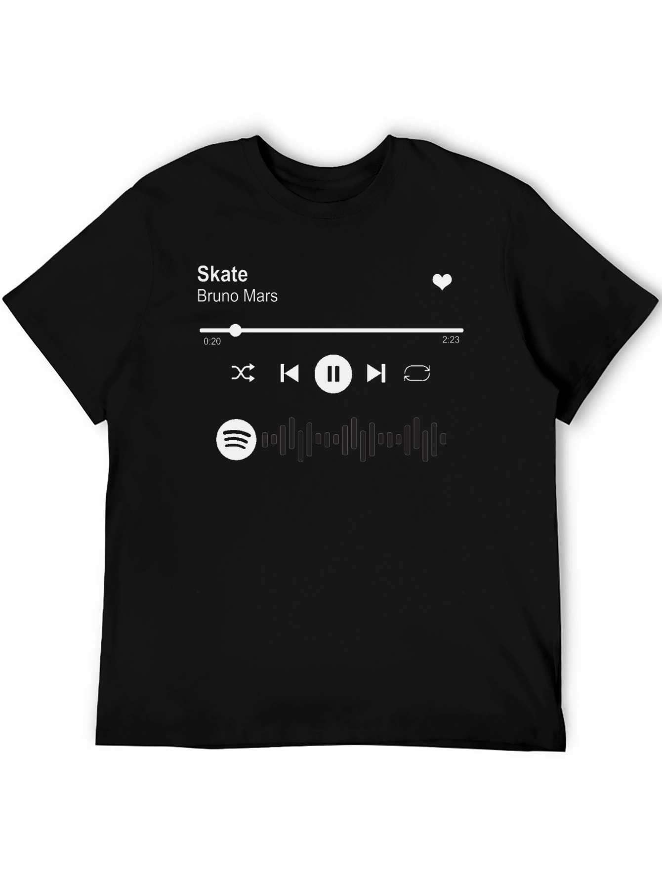 Skate Bruno Mars Spotify Music T-Shirt
