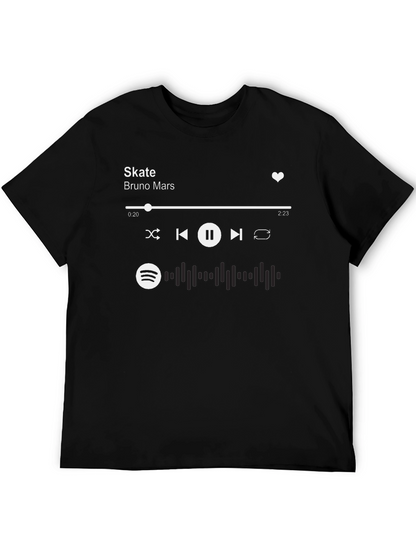 Skate Bruno Mars Spotify Music T-Shirt