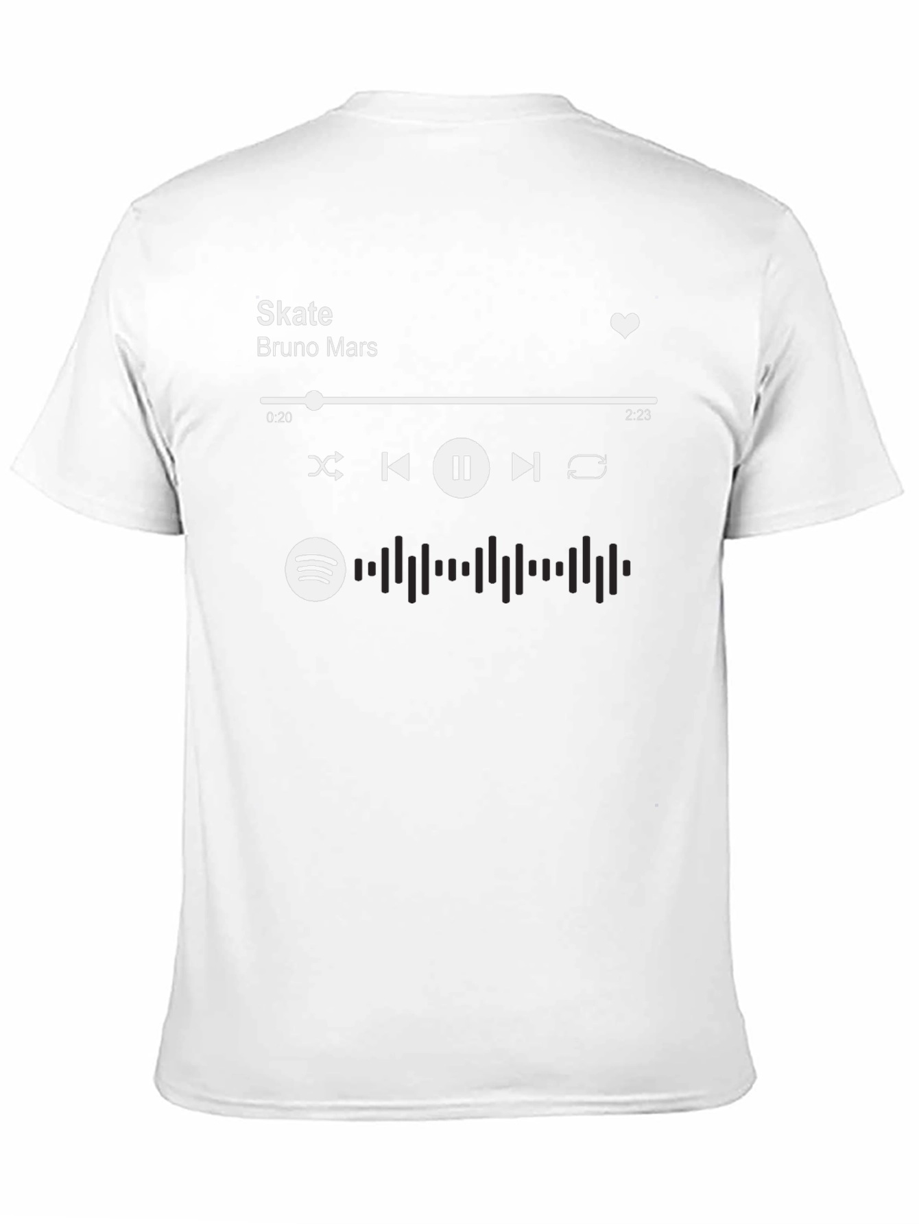 Skate Bruno Mars Spotify Music T-Shirt
