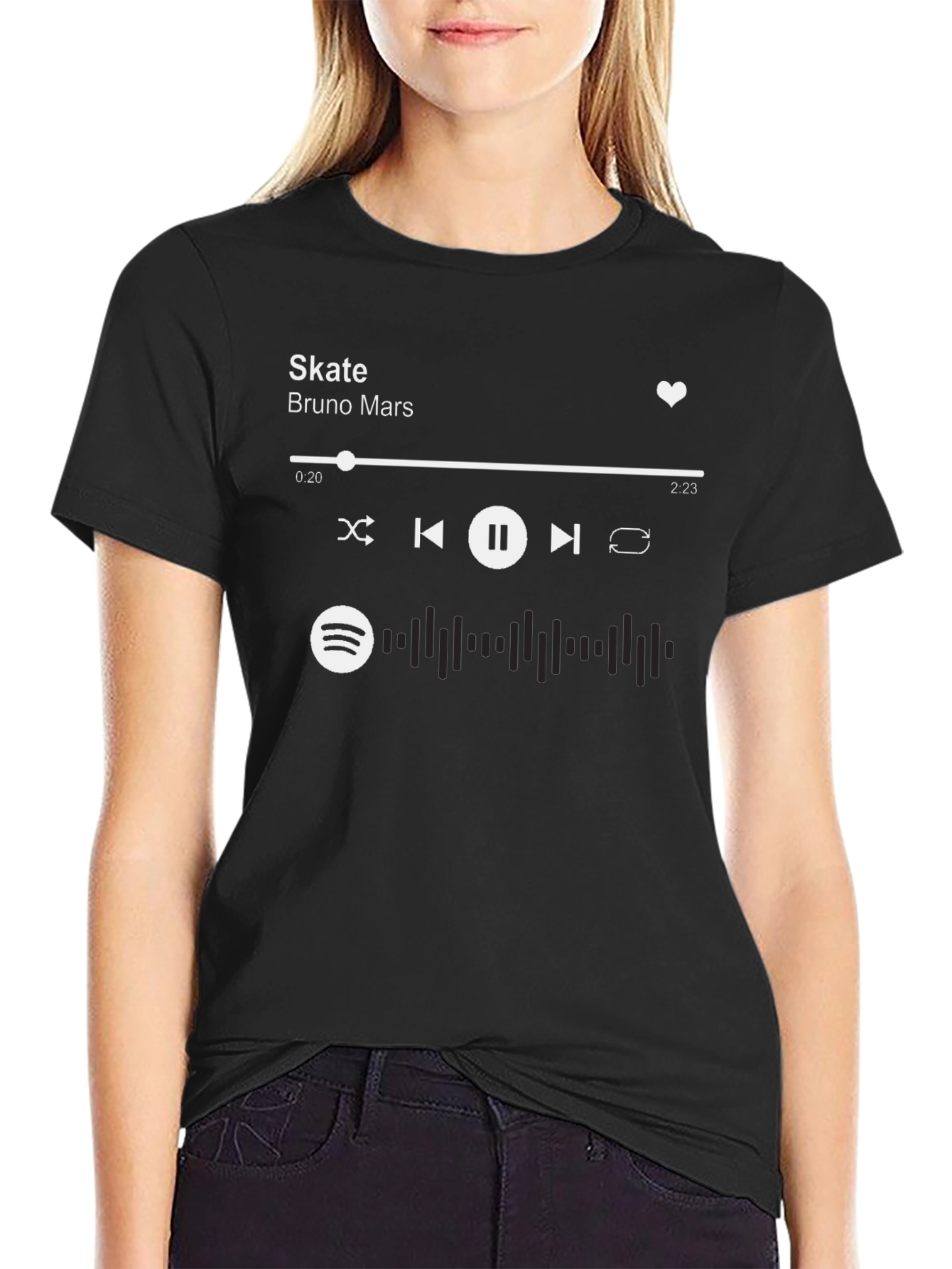 Skate Bruno Mars Spotify Music T-Shirt